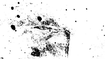 Black ink splat texture grunge 5 PNG. 
