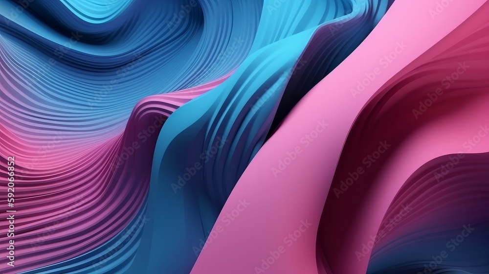 Poster an artistic background featuring a silk fabric-like texture and a 3d wave pattern in shades of purpl