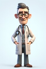 doctor person 3d character 