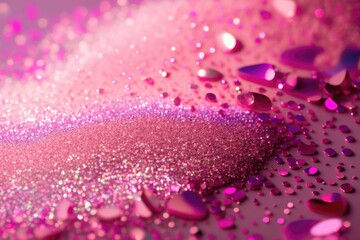 colorful water droplet background in shades of pink and purple. Generative AI