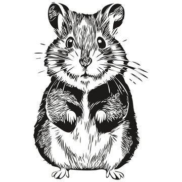 recommend clip art: hamster sketches, outline with transparent background, hand drawn illustration hamsters