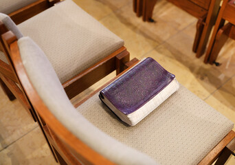 Bible on chair 