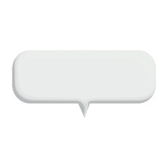 Chat box on white background