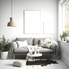 Futuristic living room visualization