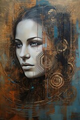 Technology and human. Generative AI