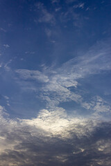 blue sky with clouds