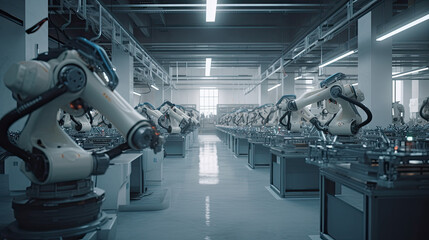Industrial Robots Performing Tasks with Precision and Efficiency