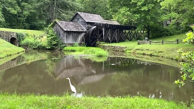 Mabry Mill on the Blue Ridge Parkway. Ed and Lizzy Mabry built the mill to ground corn and saw lumber.  A popular and picturesque places along the Parkway. 