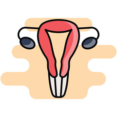 Uterus icon. Suitable for Web Page, Mobile App, UI, UX and GUI design