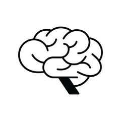 Human Brain icon. Suitable for Web Page, Mobile App, UI, UX and GUI design