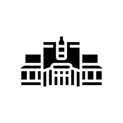 bottle shop glyph icon vector illustration