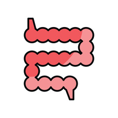 Small Intestine icon. Suitable for Web Page, Mobile App, UI, UX and GUI design
