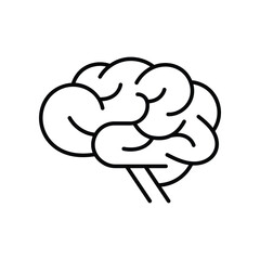 Human Brain icon. Suitable for Web Page, Mobile App, UI, UX and GUI design