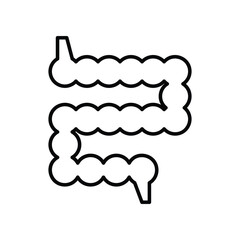 Small Intestine icon. Suitable for Web Page, Mobile App, UI, UX and GUI design