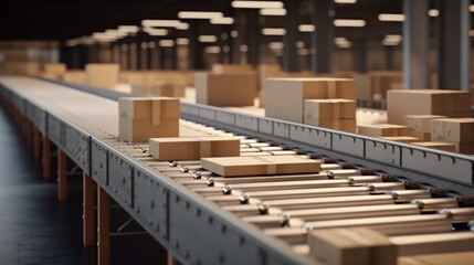 freight train with freight containers.generative ai