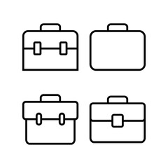 Briefcase icon vector illustration. suitcase sign and symbol. luggage symbol.