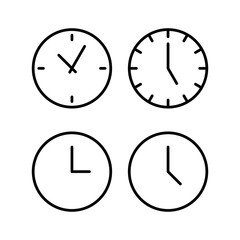 Clock icon vector illustration. Time sign and symbol. watch icon