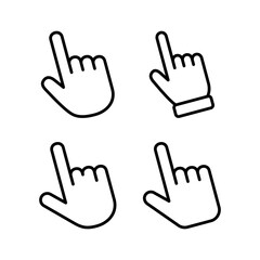 Hand cursor icon vector illustration. cursor sign and symbol. hand cursor icon clik