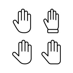 Hand icon vector illustration. hand sign and symbol. hand gesture