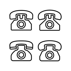 Telephone icon vector illustration. phone sign and symbol