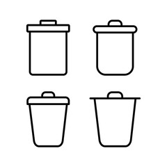Trash icon vector illustration. trash can icon. delete sign and symbol.
