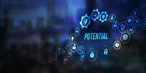 Internet, business, Technology and network concept. Personal and career growth. Potential and motivation concepts. 3d illustration