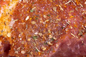 Sliced and pickled with spices and salt