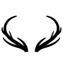 Antler  deer  illustration