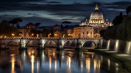 Fototapeta na wymiar Rome's Renaissance Beauty