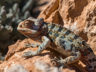 Obraz premium Camouflaged Chameleon
