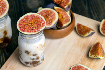 delicious yogurt with the taste of figs