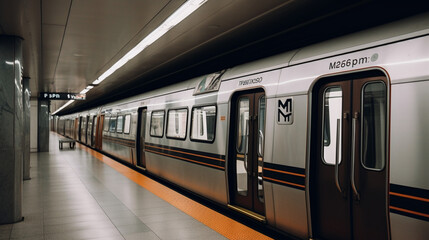 Fototapeta premium Subway Station: Your Gateway to Convenient and Efficient Urban Travel
