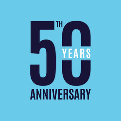 50 years anniversary celebration or birthday card free vector