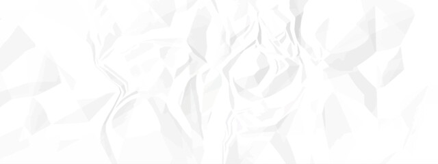 White crumpled paper texture background. White crumpled and creased paper poster texture background.