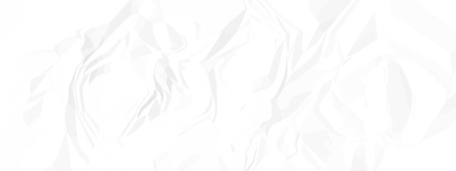 White crumpled paper texture background. White crumpled and creased paper poster texture background.