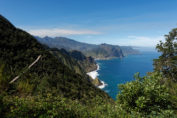 Fototapeta na wymiar Portugal - Madeira - Porto da Cruz - Wanderweg Boca do Risco