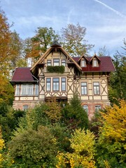 old house in autumn