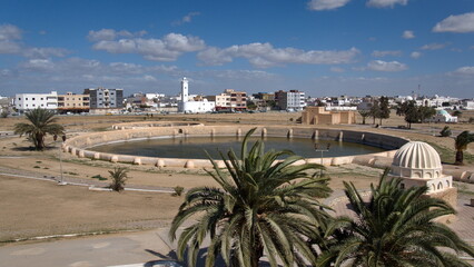 One of the Aghlabid Basins in Kairouan, Tunisia - obrazy, fototapety, plakaty