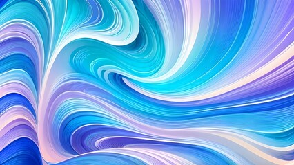 Obraz premium Abstract wavy background, generative AI