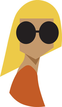 person with sunglasses perfect for logos