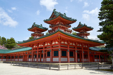 Obraz premium 平安神宮と桜