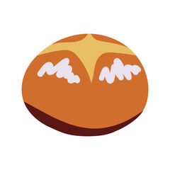 シンプルなカンパーニュのイラスト