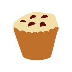 チョコチップのマフィン