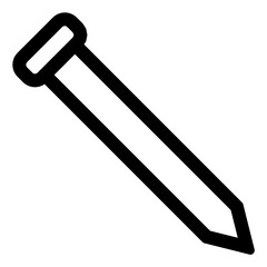 nail line shape icon, for web and mobile app needs