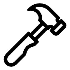 hammer line shape icon, for web and mobile app needs