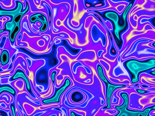 Fototapeta premium Colorful marble shapes, swirls, waves, cloud forms, lights, cells, virus, abstract background