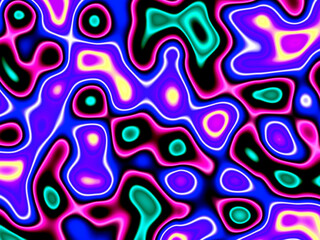 Colorful marble shapes, swirls, waves, cloud forms, lights, cells, virus, abstract background
