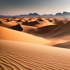 Fototapeta na wymiar Sand Dunes in the Desert AI Generated