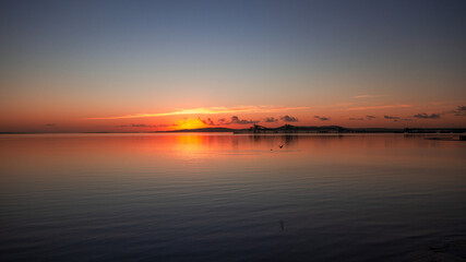 Fototapeta na wymiar sunset over the sea