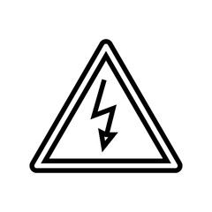 label electricity line icon vector illustration